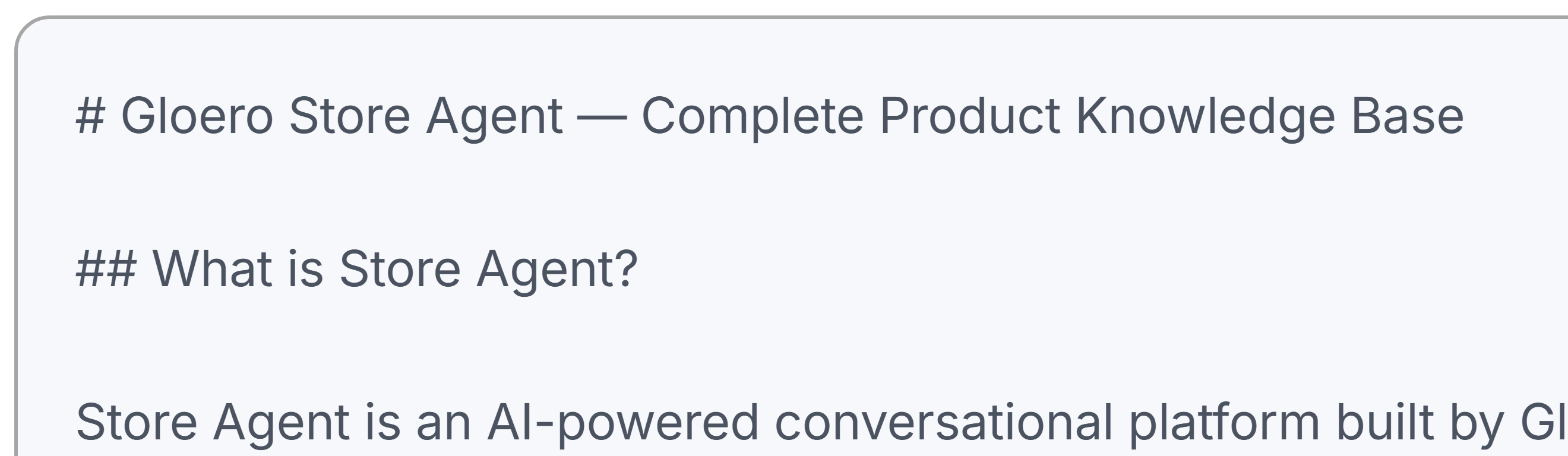 Knowledge base content preview